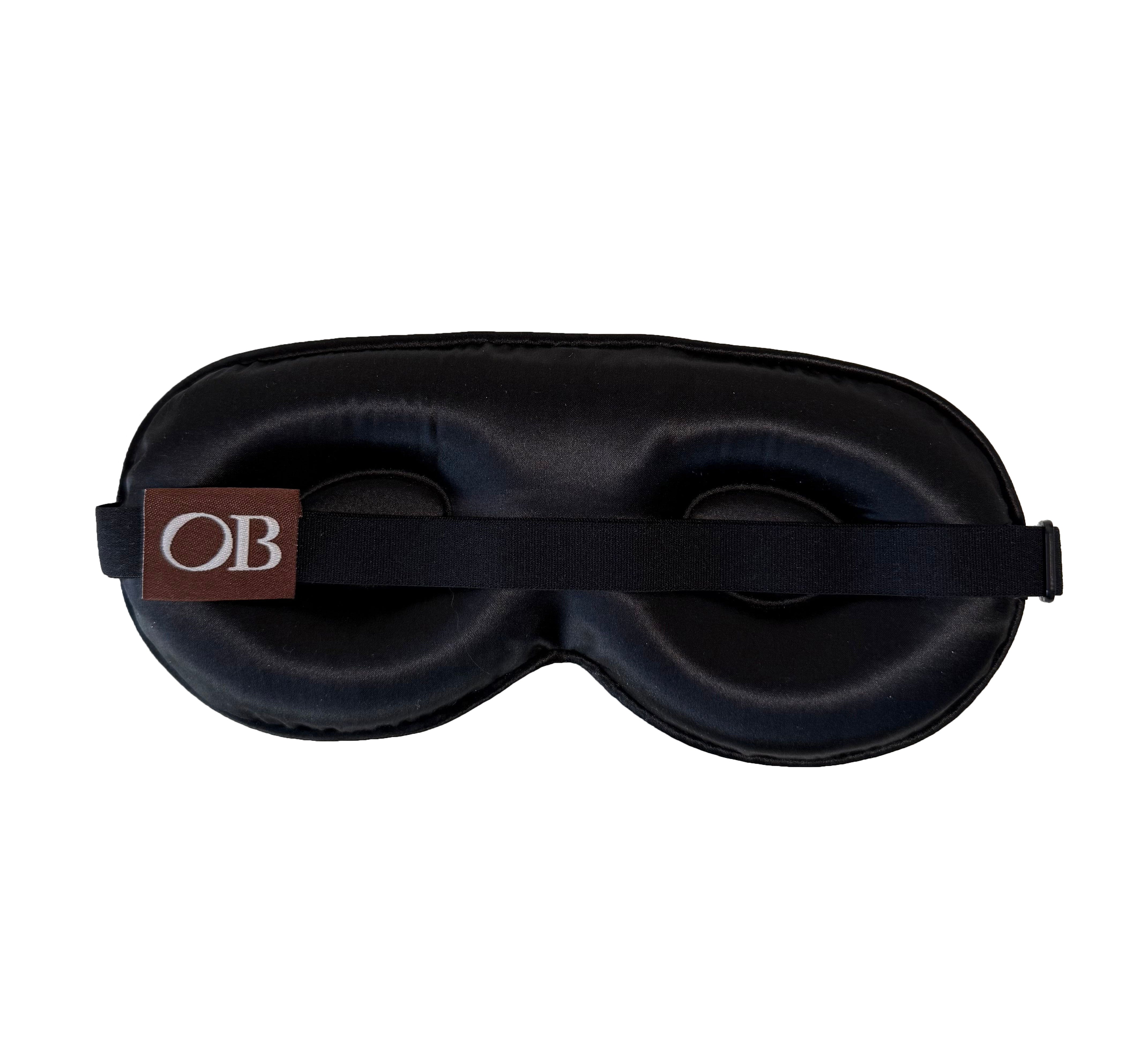 Black Contour Silk Eye Mask