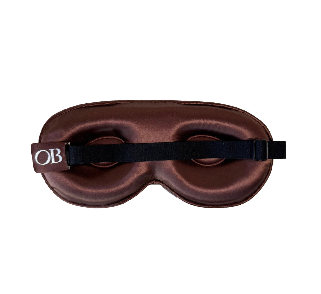 Brown Contour Silk Eye Mask