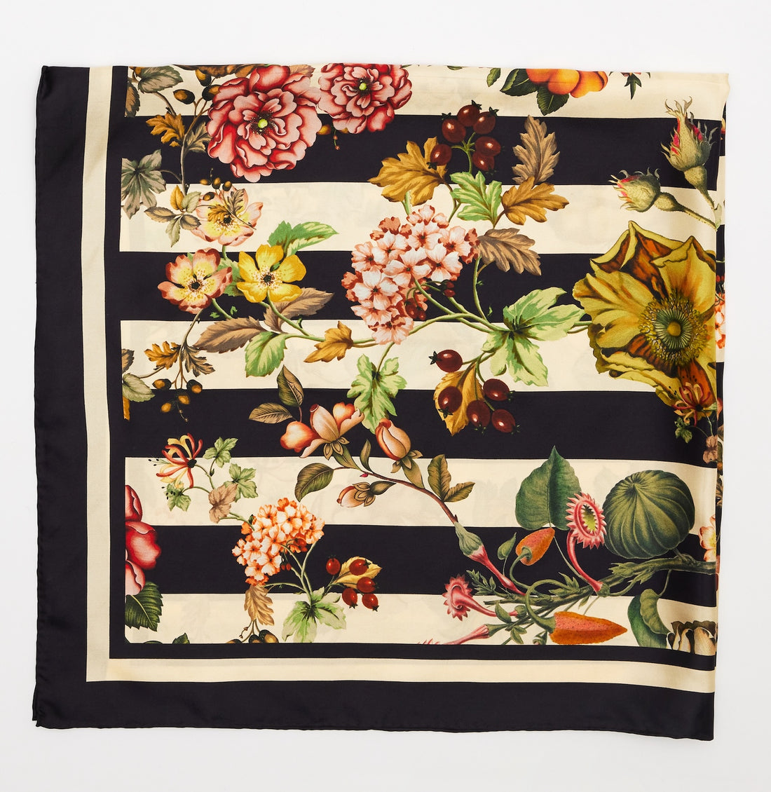 Vintage Collection Striped Silk Scarf