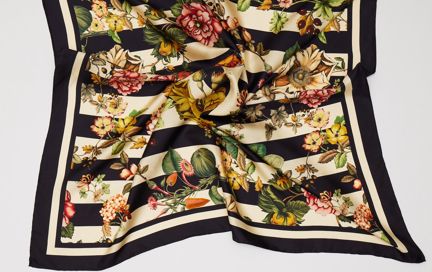 Vintage Collection Striped Silk Scarf