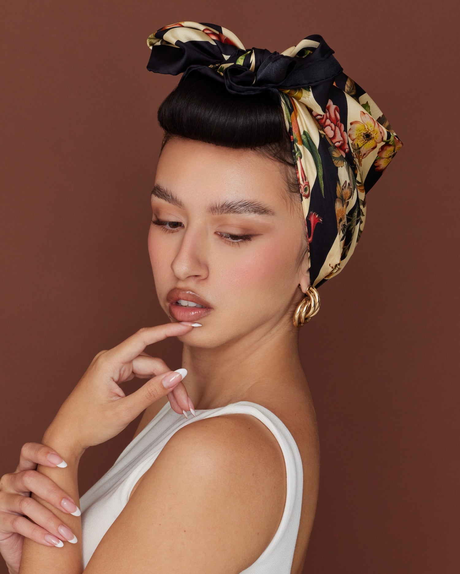 Vintage Collection Striped Silk Scarf